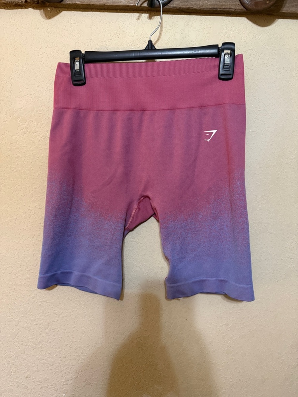 Gymshark Ombre adapt Rose-to-Lavender High-Waist Bike Shorts